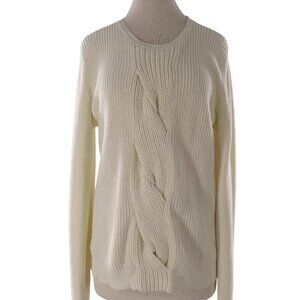 Talbots XL Cotton Knit Pullover Sweater long sleeve round neck